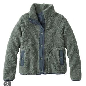L.L.Bean Green Fleece Jacket